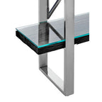 Black Wood Four Tier Shelf Unit | Kerala
