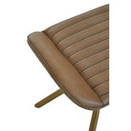 Grey Leather Footstool | Buffalo