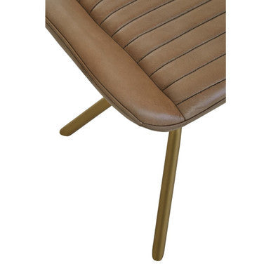 Grey Leather Footstool | Buffalo