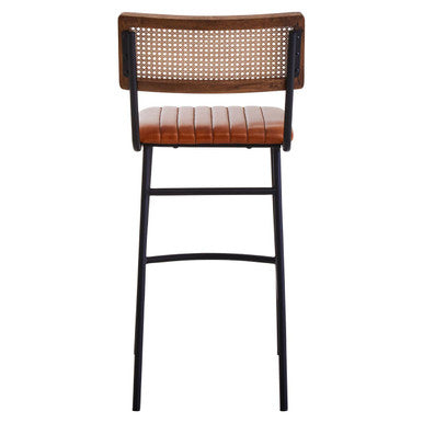 Tan Leather Bar Chair | Buffalo