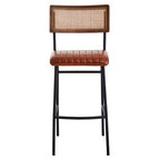 Tan Leather Bar Chair | Buffalo