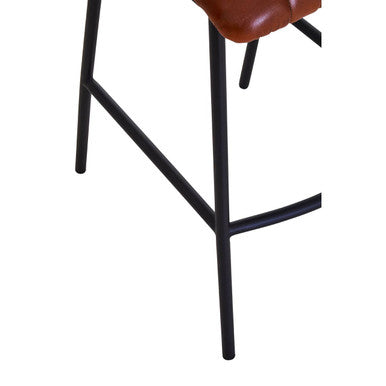 Tan Leather Bar Chair | Buffalo