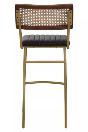 Black Leather Bar Chair | Buffalo
