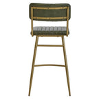 Green Leather Bar Chair | Buffalo