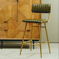 Green Leather Bar Chair | Buffalo