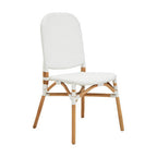 Natural and White Rattan Dining Chair | Manado