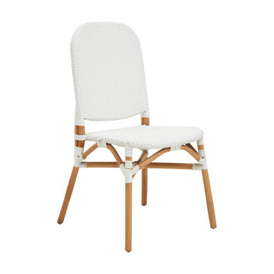 Natural and White Rattan Dining Chair | Manado