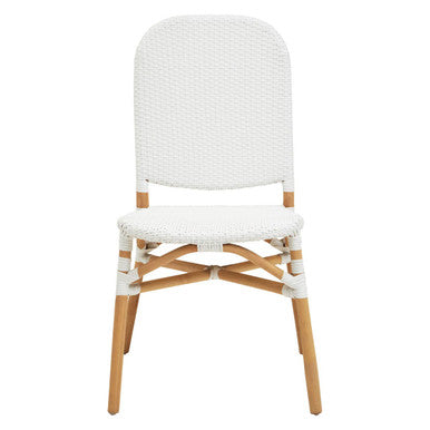 Natural and White Rattan Dining Chair | Manado