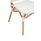 Natural and White Rattan Dining Chair | Manado
