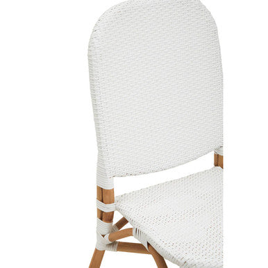 Natural and White Rattan Dining Chair | Manado
