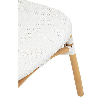 Natural and White Rattan Dining Chair | Manado