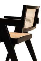 Natural Cane and Black Beech Wood Dining Chair | Cebu