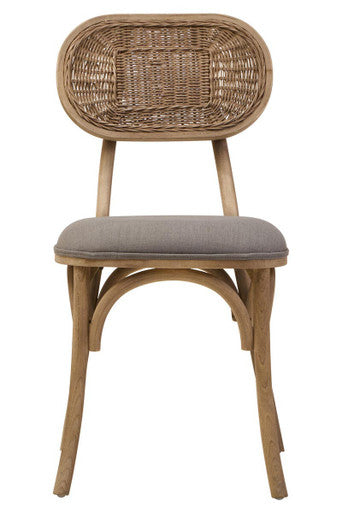 Grey Wash Elm Wood Dining Chair | Cebu