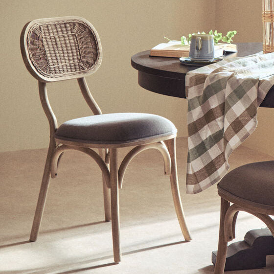 Grey Wash Elm Wood Dining Chair | Cebu