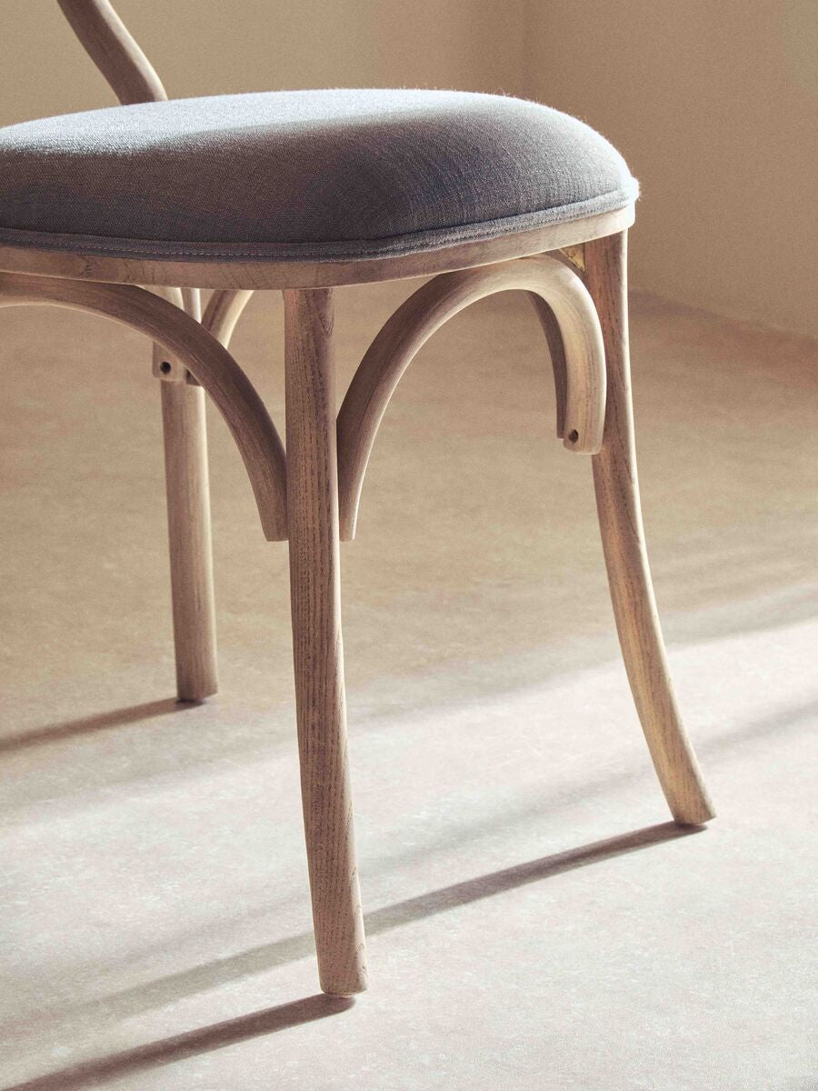 Grey Wash Elm Wood Dining Chair | Cebu
