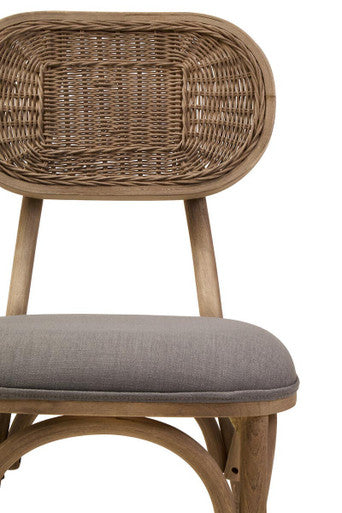 Grey Wash Elm Wood Dining Chair | Cebu