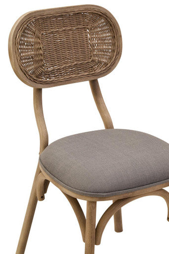 Grey Wash Elm Wood Dining Chair | Cebu