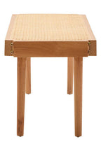 Cebu Natural Cane and Beech Wood Bench