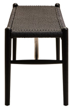 Cebu Black Rope and Elm Wood Bench
