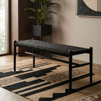 Black Rope and Elm Wood Bench | Cebu