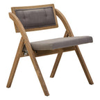 Grey Wash Elm Wood Folding Chair | Cebu