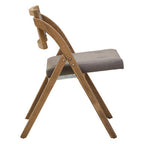 Grey Wash Elm Wood Folding Chair | Cebu