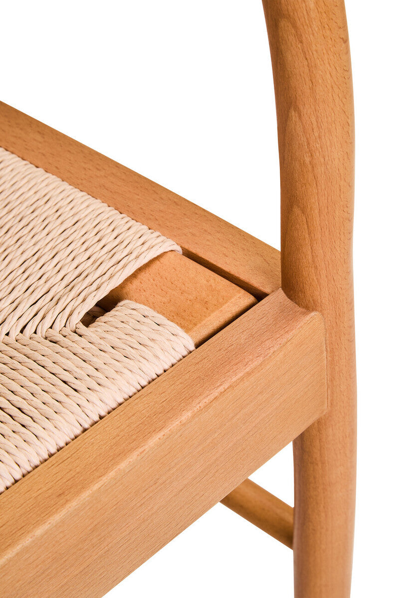 Natural Rope and Beech Wood Chair | Cebu