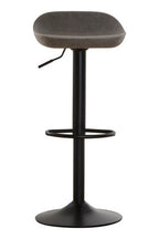 Set of Two Ash Faux Leather Bar Stools | Dalston