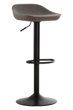 Set of Two Ash Faux Leather Bar Stools | Dalston