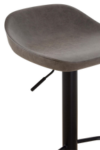 Set of Two Ash Faux Leather Bar Stools | Dalston