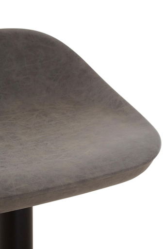 Set of Two Ash Faux Leather Bar Stools | Dalston