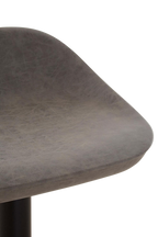 Set of Two Ash Faux Leather Bar Stools | Dalston