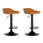 Set of Two Camel Bar Stools | Dalston