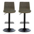Set of Two High Back Ash Bar Stools | Dalston