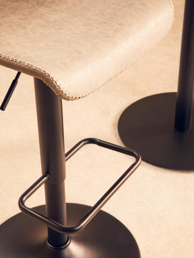 Set of Two High Back Ash Bar Stools | Dalston