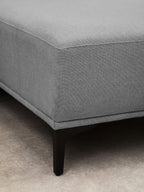 3 Seater Grey Fabric Right Chaise Sofa, Toulon