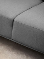 3 Seater Grey Fabric Right Chaise Sofa, Toulon