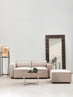 Natural Fabric Armless Modular Sofas, Toulouse