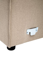 Natural Fabric Armless Modular Sofas, Toulouse