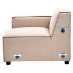 Natural Fabric Left Arm Modular Sofas | Toulouse
