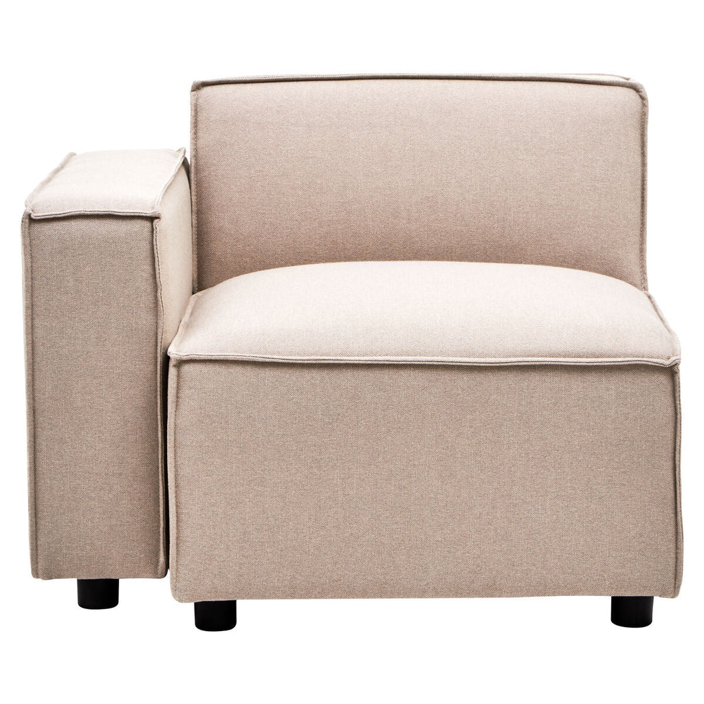Natural Fabric Left Arm Modular Sofas | Toulouse