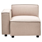 Natural Fabric Left Arm Modular Sofas | Toulouse