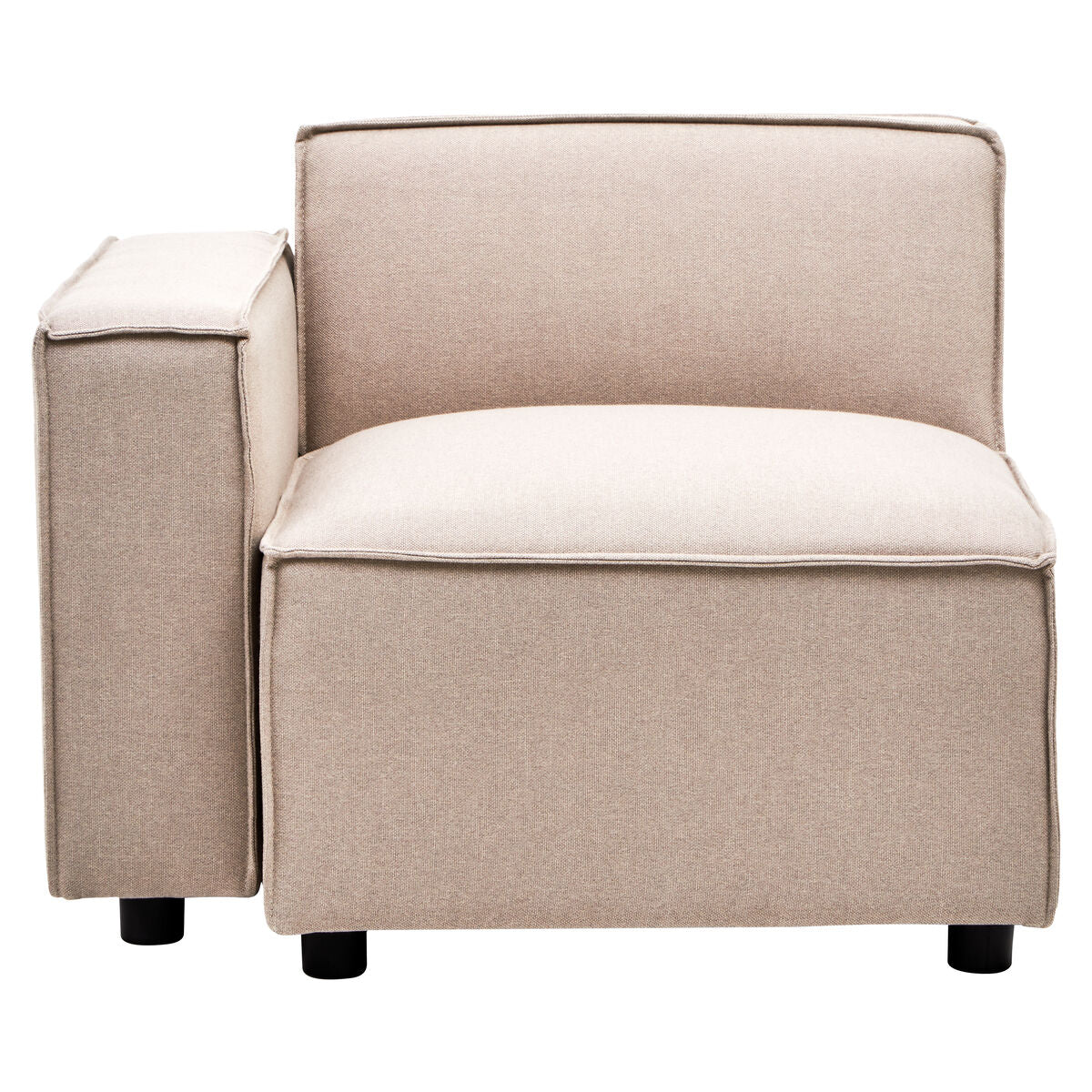 Natural Fabric Left Arm Modular Sofas, Toulouse