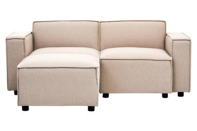 Natural Fabric Left Arm Modular Sofas | Toulouse