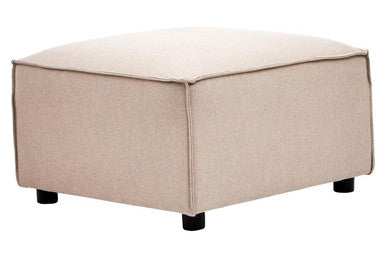 Natural Fabric Modular Ottoman | Toulouse