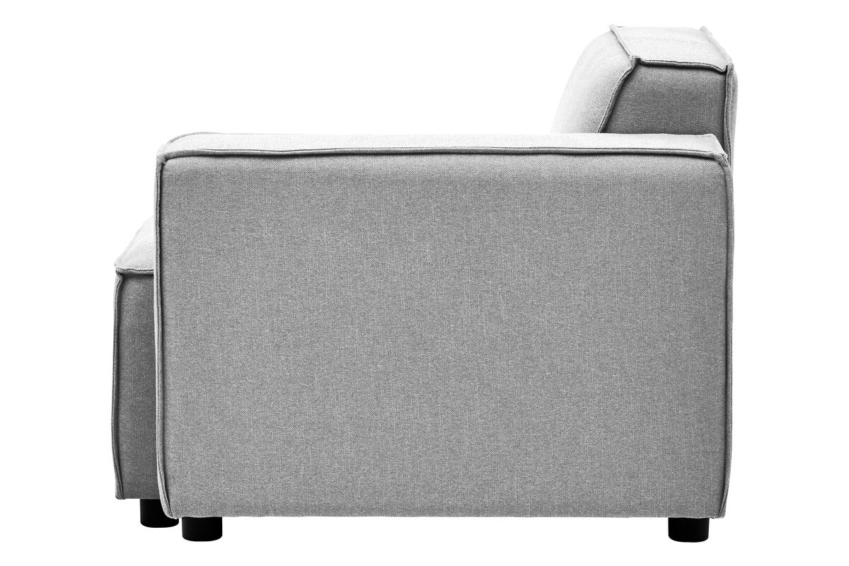 Grey Fabric Right Arm Modular Sofas, Toulouse