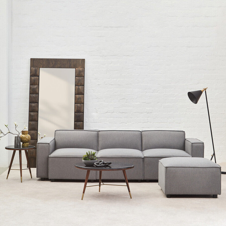 Grey Fabric Right Arm Modular Sofas, Toulouse