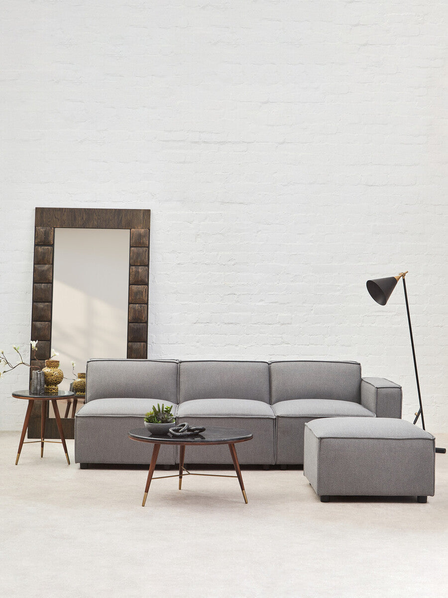 Grey Fabric Right Arm Modular Sofas, Toulouse