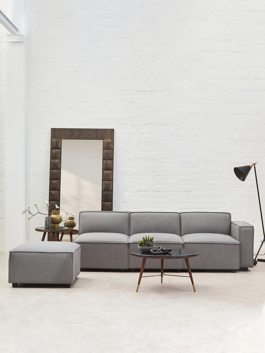 Grey Fabric Right Arm Modular Sofas, Toulouse
