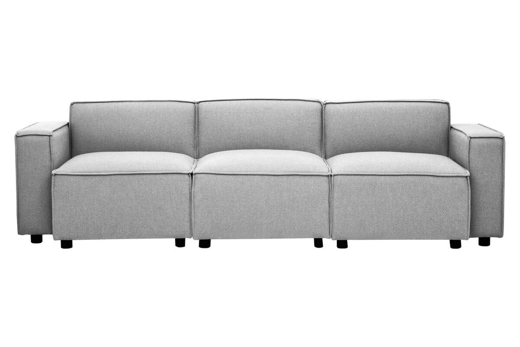 Grey Fabric Armless Modular Sofas | Toulouse